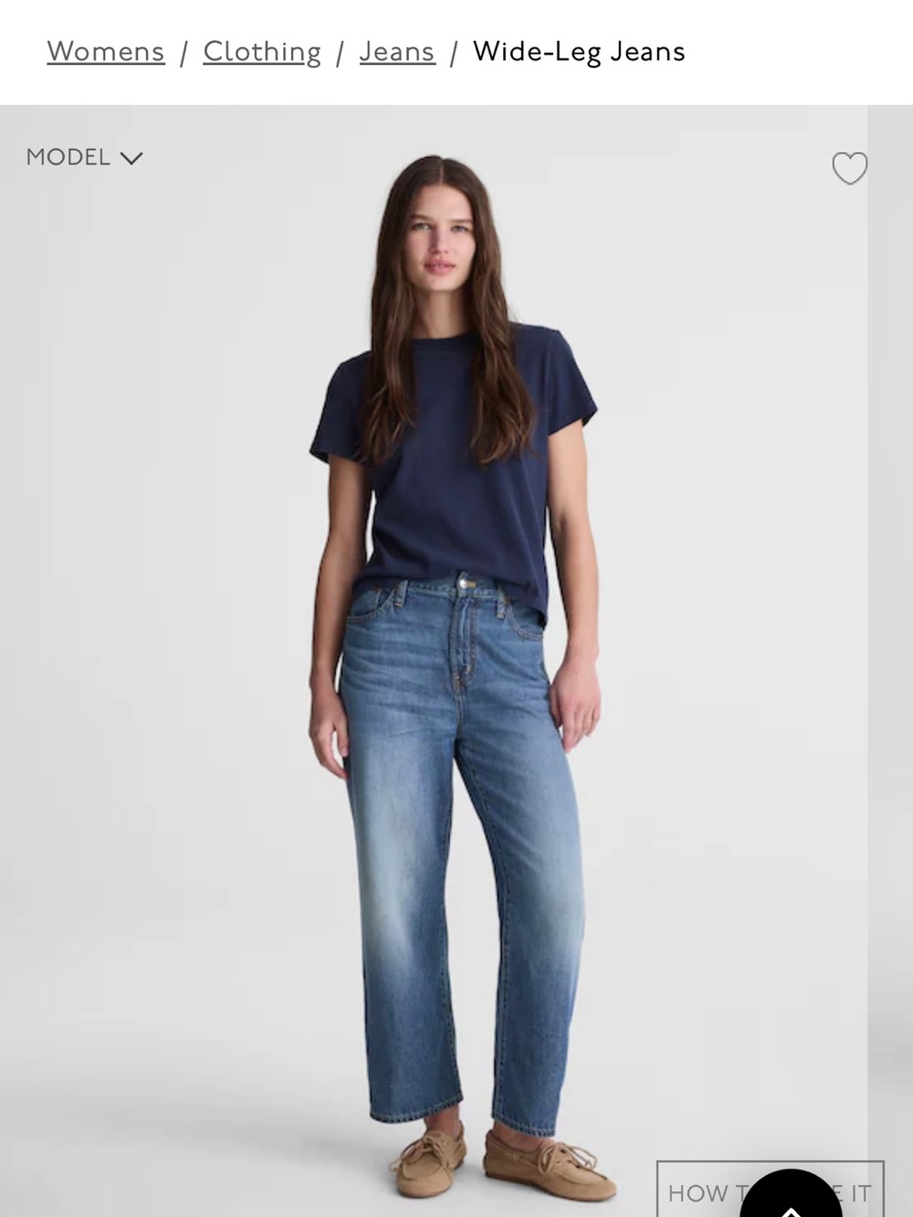 Madewell Mid Wash Blue Wide-Leg Jeans